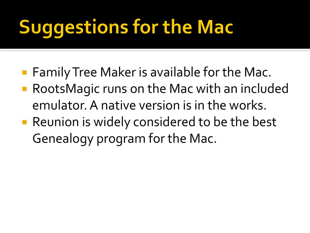 roots genealogy program for mac